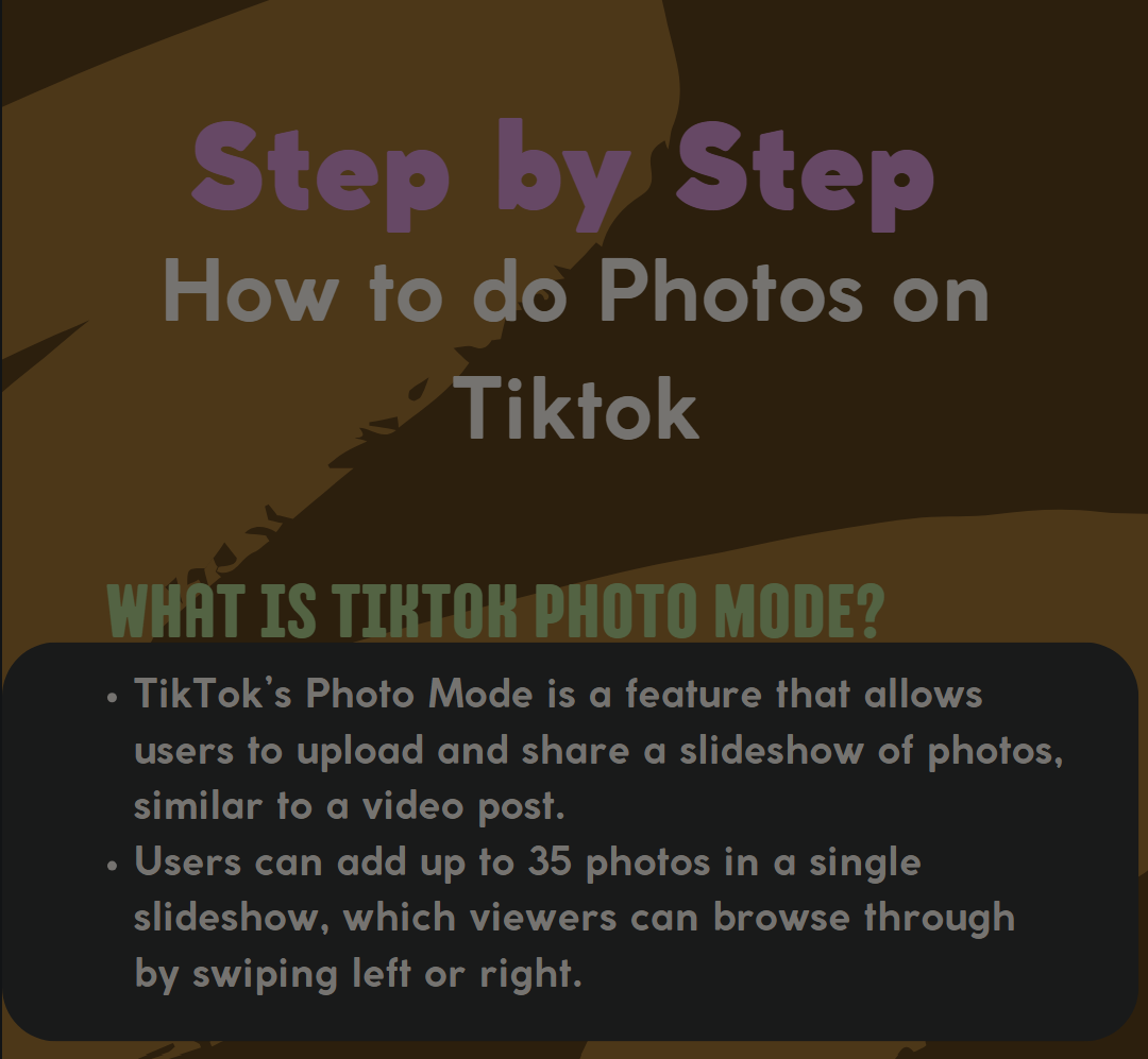How to do Photos on Tiktok